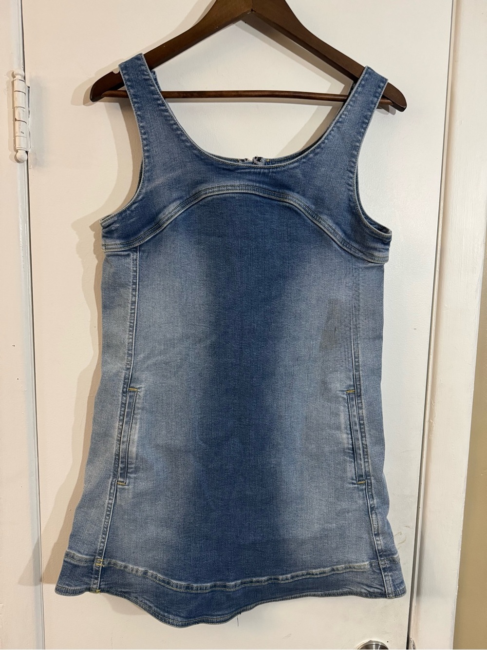 Pilcro Light Blue Denim Mini Tank Dress